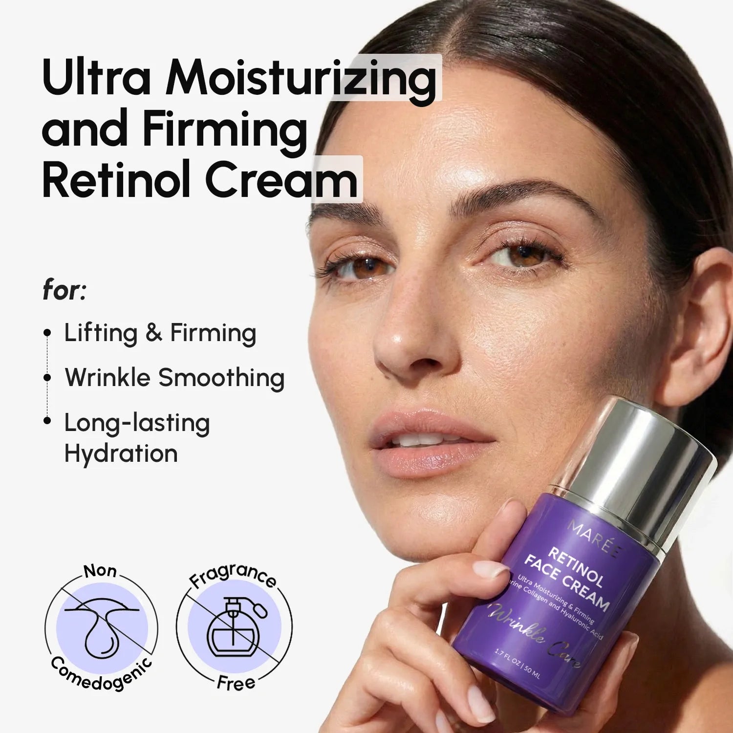 Maree Retinol Lifting & Firming Face Cream — detail close-up