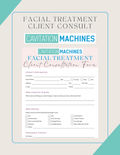 Shape Tactics Facial Treatment Consultation Forms – Cavitation Machines