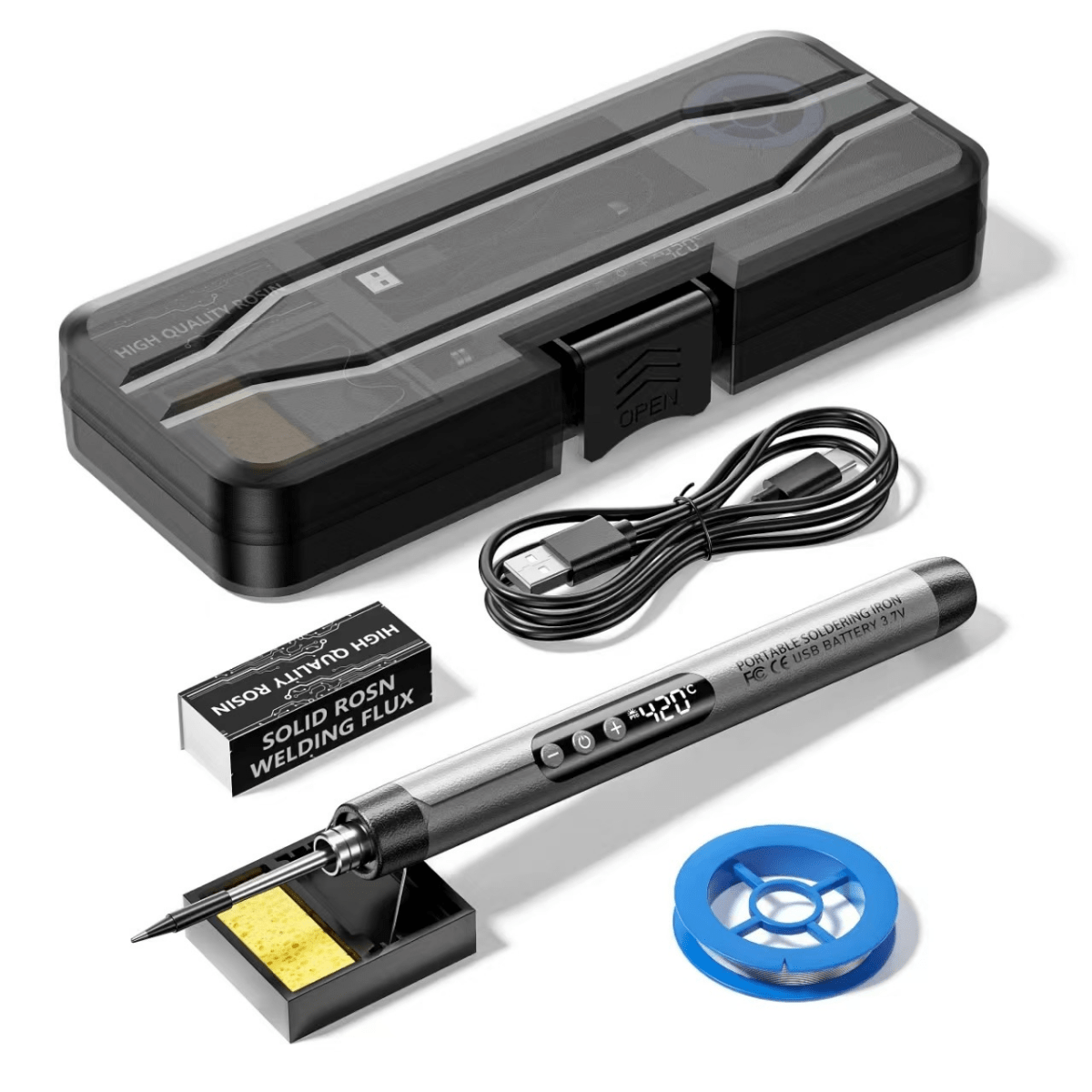Compact Digital Soldering Iron