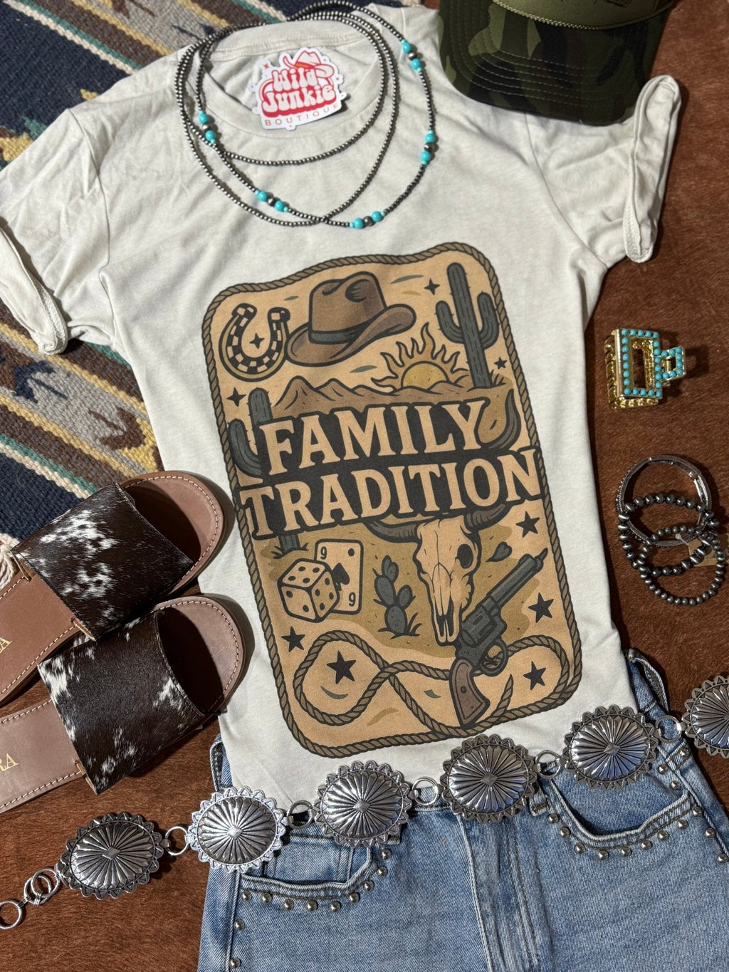 Wild Junkie Family Tradition Graphic Tee — main product shot