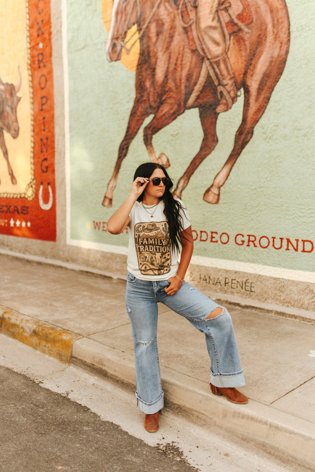 Wild Junkie Family Tradition Graphic Tee — lifestyle worn / used context