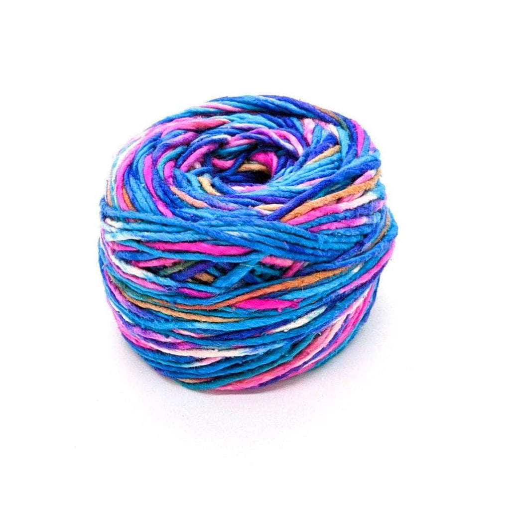 Darn Good Yarn Darn Good Yarn Fashion Skinny Scarf Crochet Kit — Darn Good Yarn branding close-up