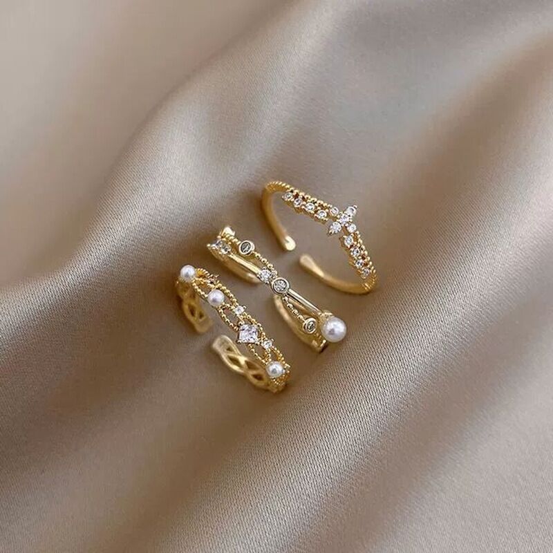 Mariam's Collection Fashionable And Personalized Light Luxury Open Ring(MAC233) — main product shot
