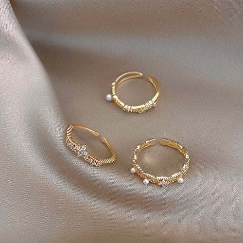 Fashionable And Personalized Light Luxury Open Ring(MAC233)