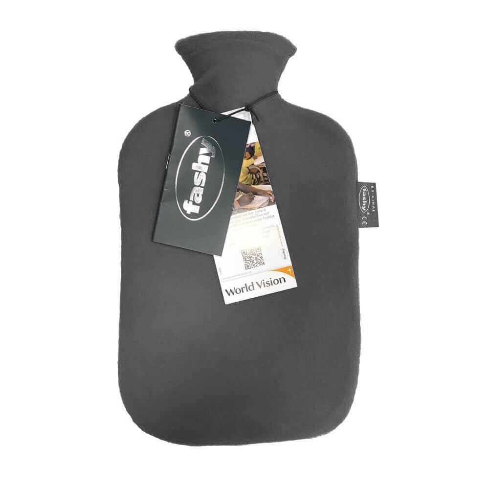 Fashy Odorless Hot Water Bottle with Cover - 2 Liter | Certified Quality