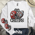 A Blessed Texas Mess Boutique Kansas City Chiefs Glitter Bling Leopard T-Shirt or Sweatshirt | KC Chiefs… — main product shot