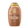 OGX Brazilian Keratin Smooth Hair Conditioner - Sulfate Free for Straighter, Frizz-Free, Shiny Hair - Coconut & Avocado Oil Infused