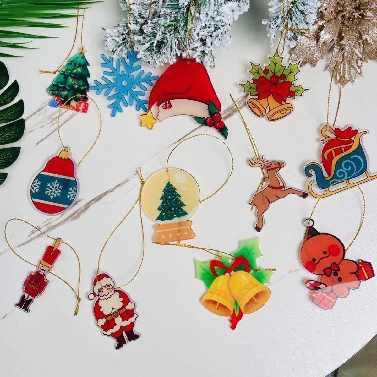 Mandotos Christmas Car Pendant Hanging Ornament for Car and Home Decoration Festive Holiday Decor