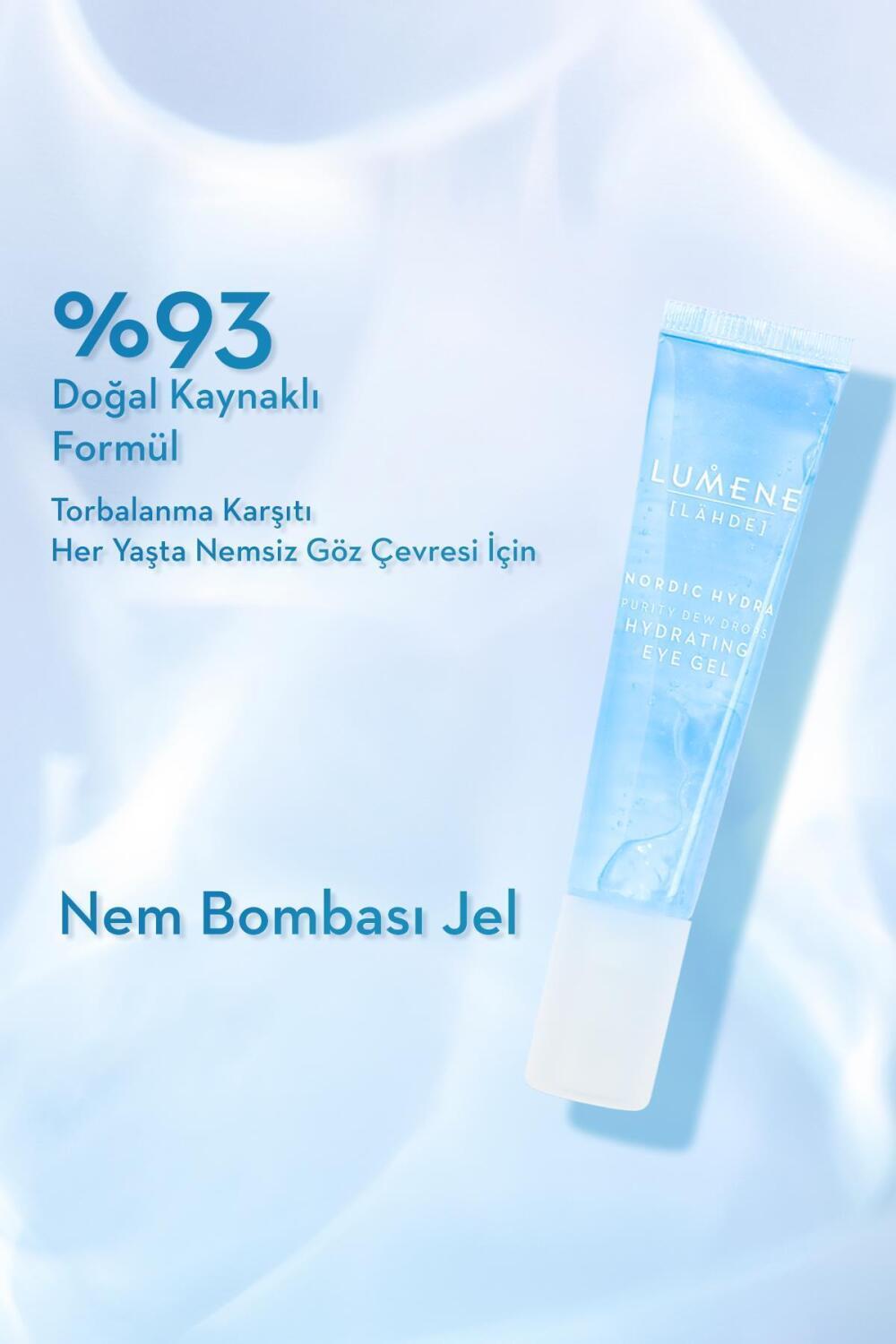 Lumene Eye Care Gel - Long Lasting Moisturizing Anti-Wrinkle Eye Cream for Dry Skin