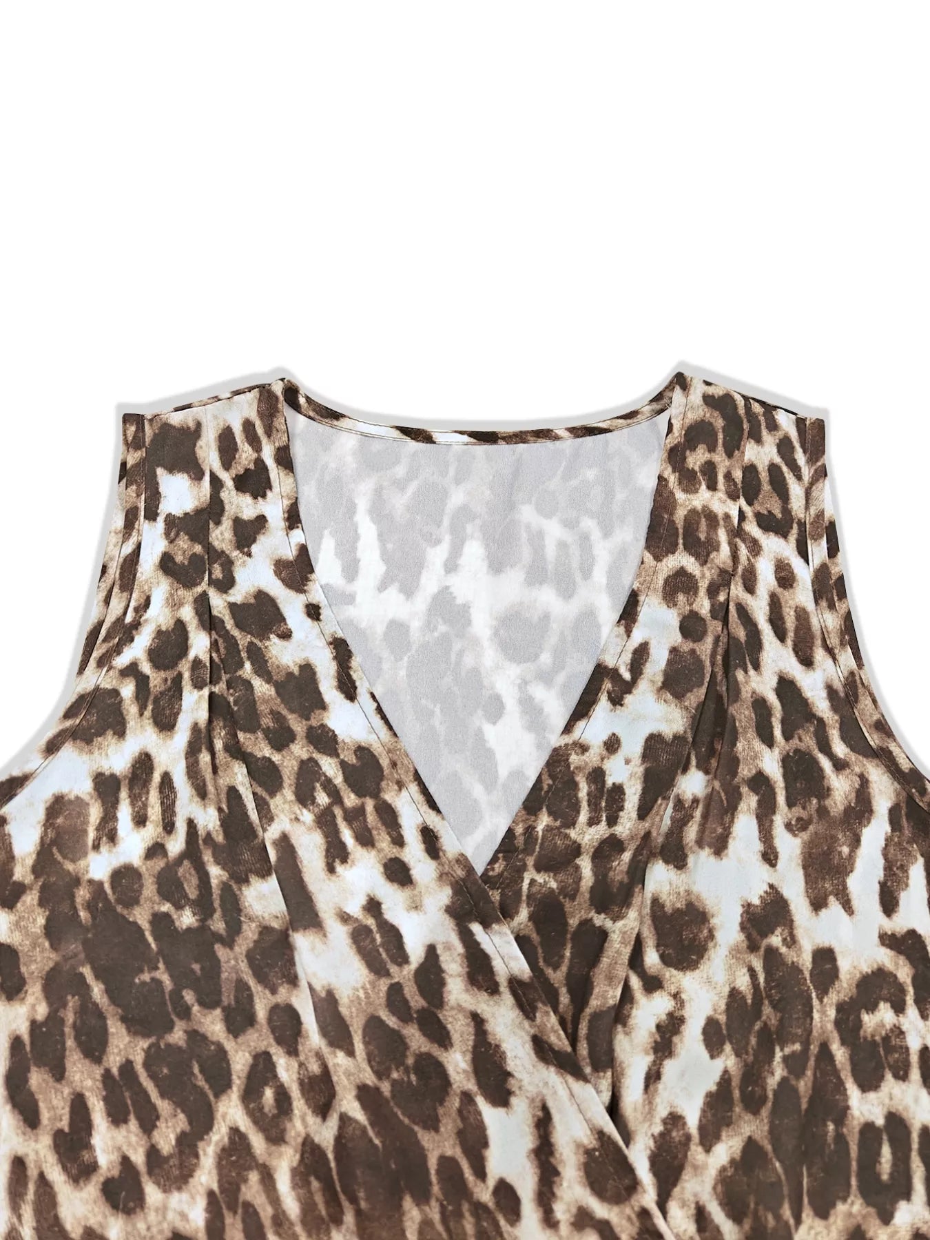 Leopard Sleeveless Top and Skort Set
