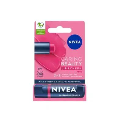 Nivea Colored Lip Care Cream Pink 0.17oz - SPF 30 Moisturizer | 3-in-1