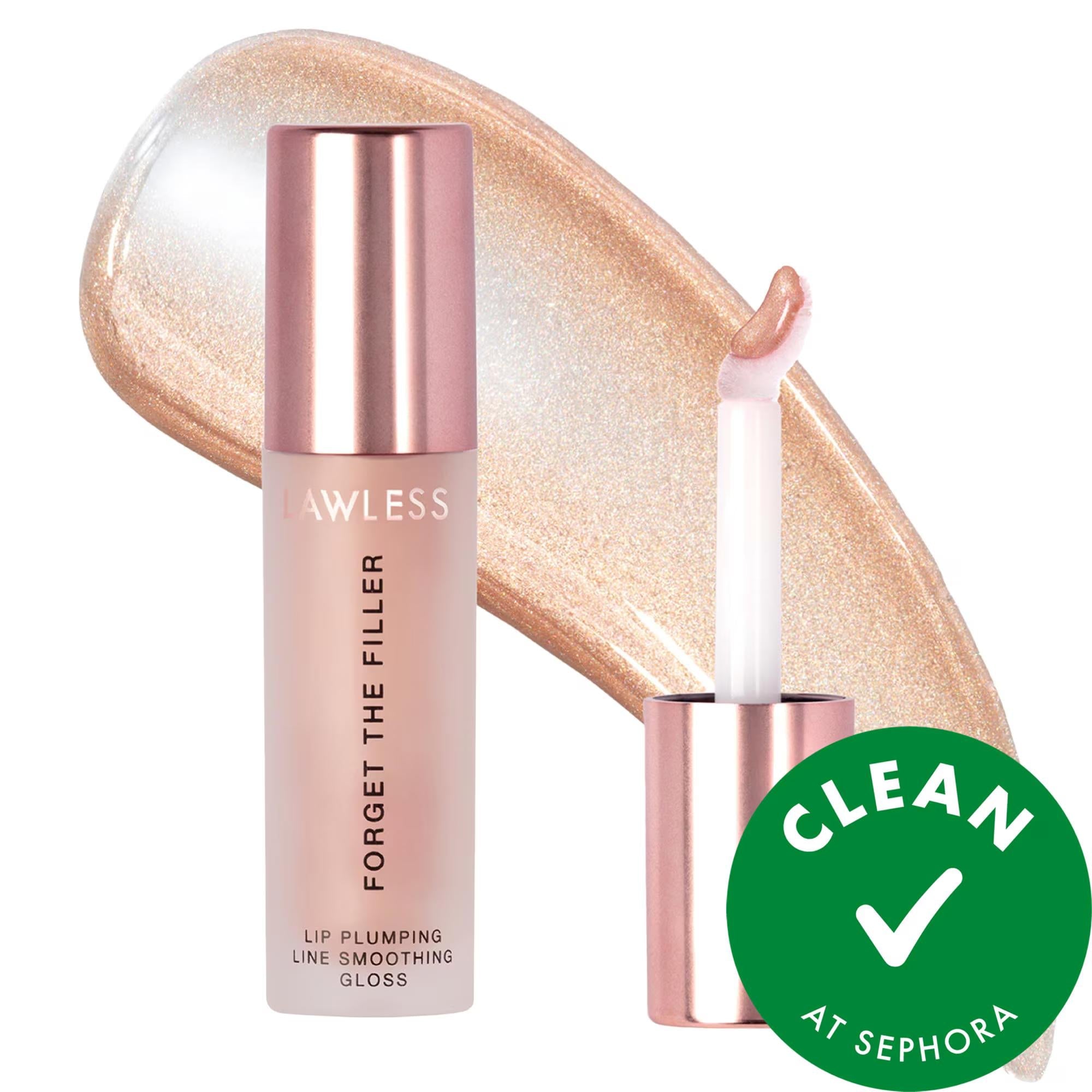 Forget The Filler Lip Plumper: Hydrating Lip Gloss for Visible Lip Volume & Smoothing - Vegan & Cruelty-Free