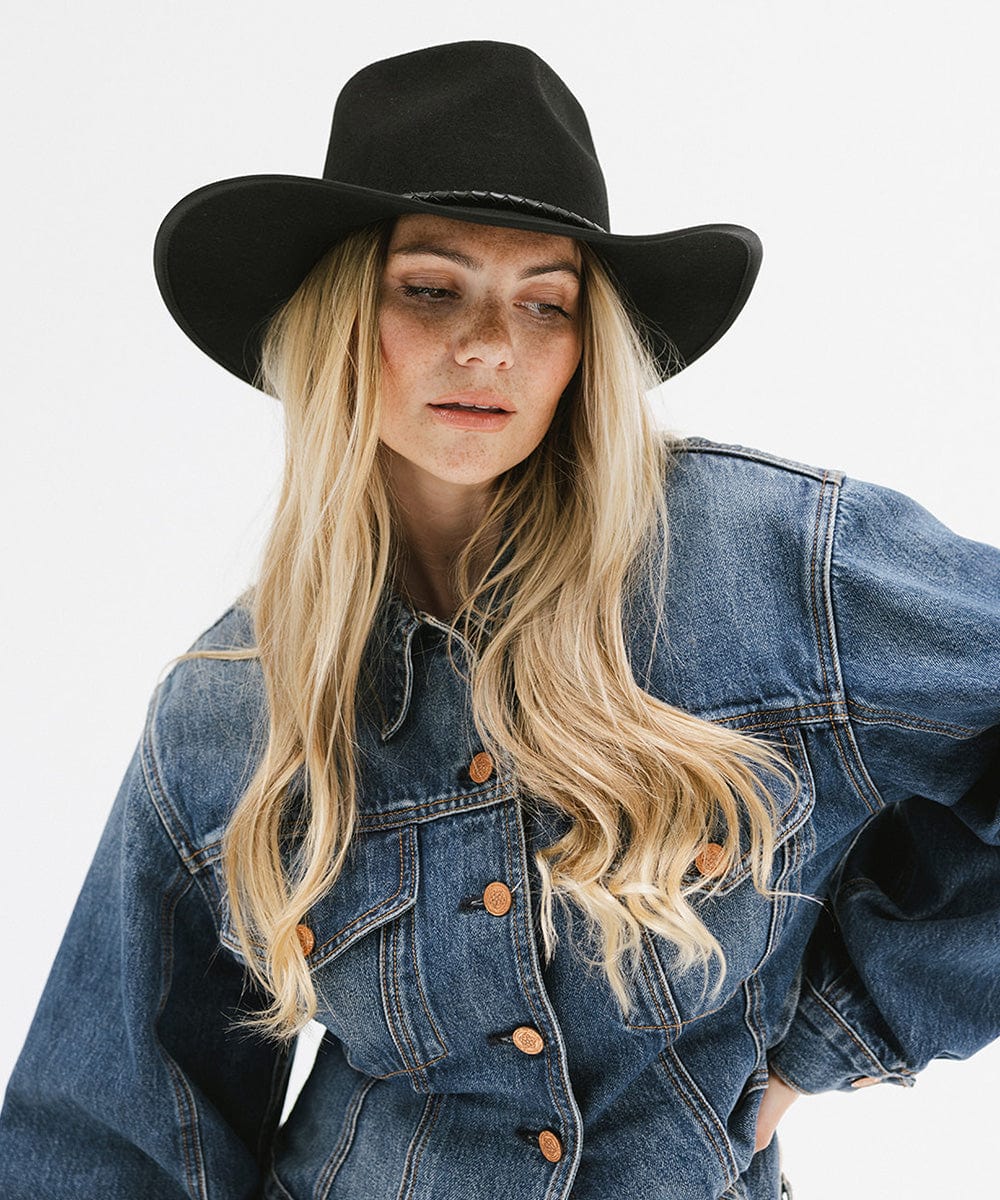 GIGI PIP June Rancher Cowboy Hat — detail close-up