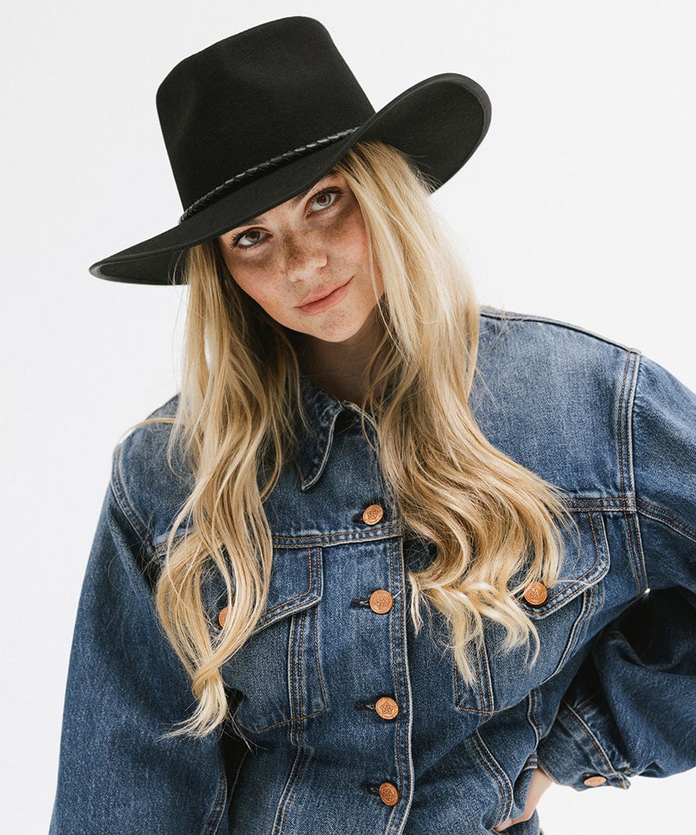 GIGI PIP June Rancher Cowboy Hat — flat-lay composition