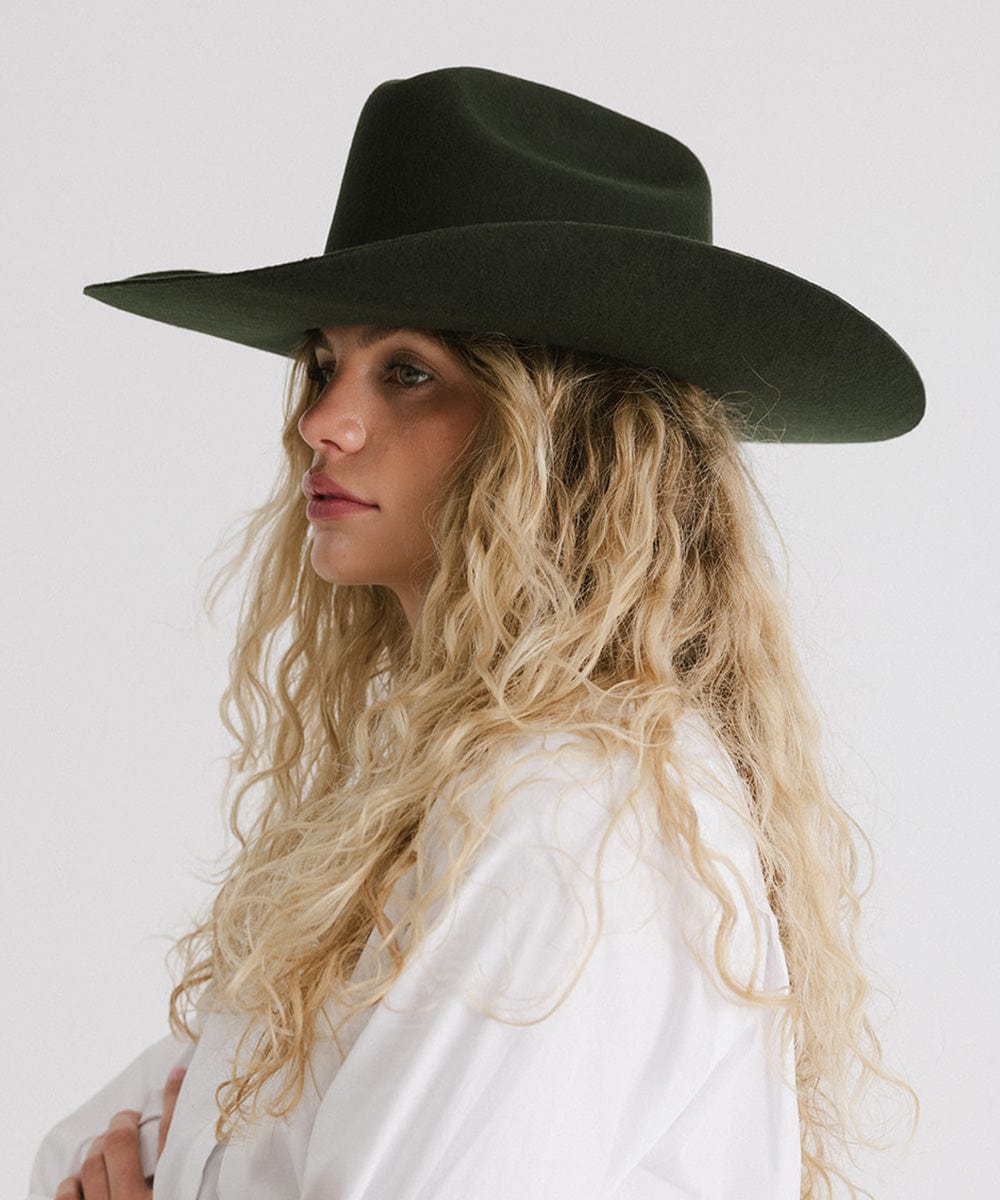 GIGI PIP Teddy Cattleman Cowboy Hat — product on model