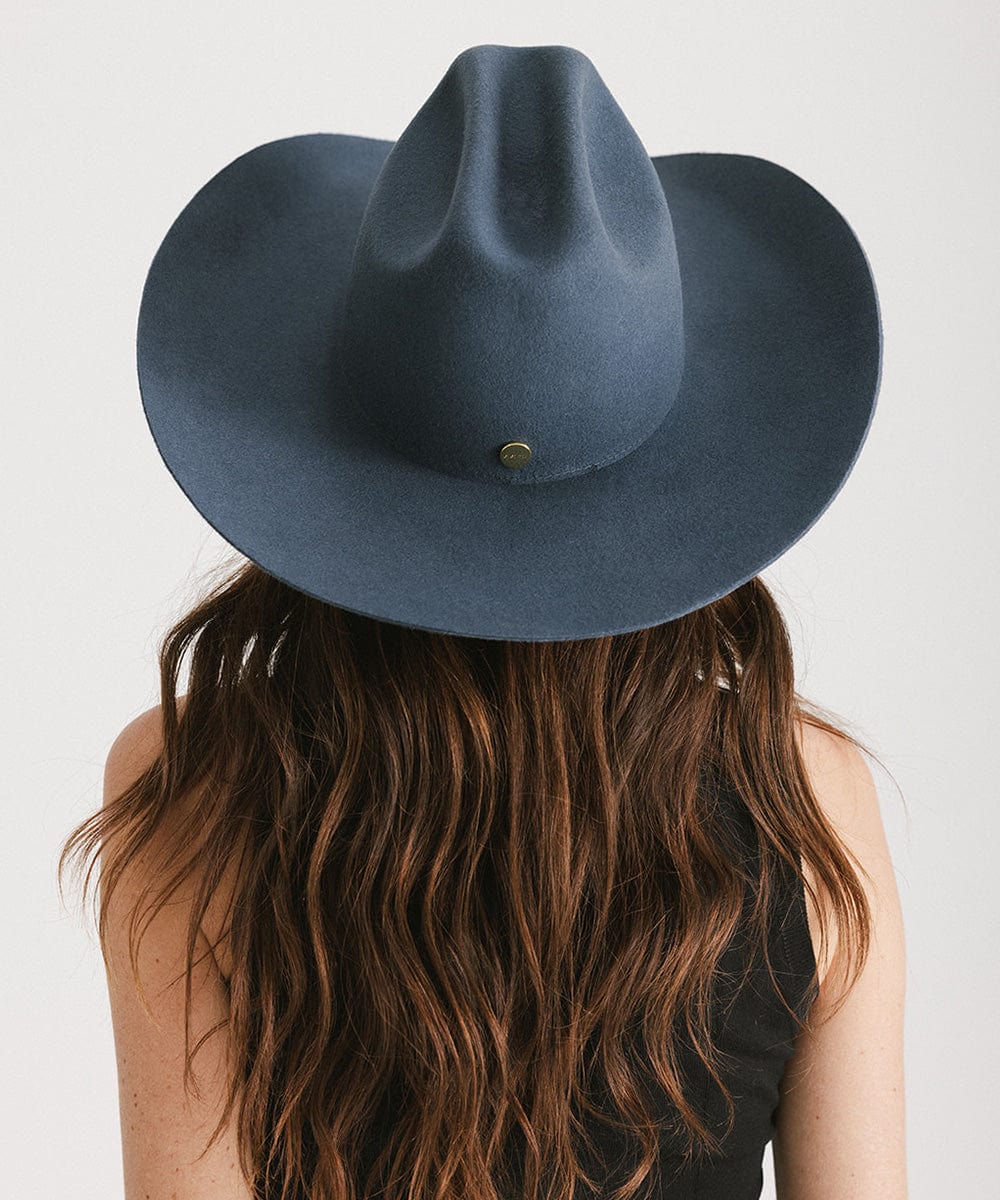 GIGI PIP Teddy Cattleman Cowboy Hat — back view