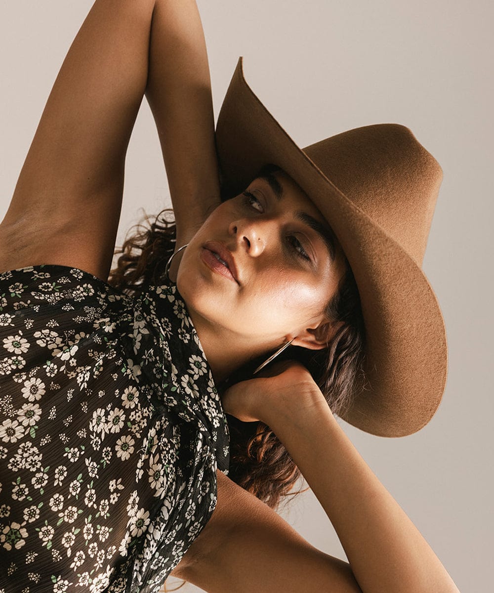 GIGI PIP Teddy Cattleman Cowboy Hat — feature highlight