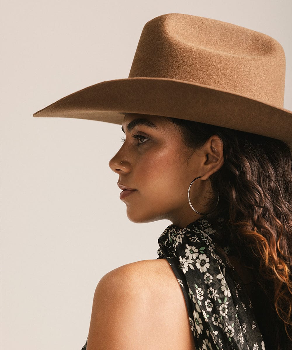GIGI PIP Teddy Cattleman Cowboy Hat — fabric or material detail