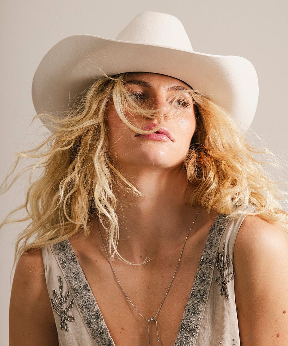 GIGI PIP Teddy Cattleman Cowboy Hat — side view