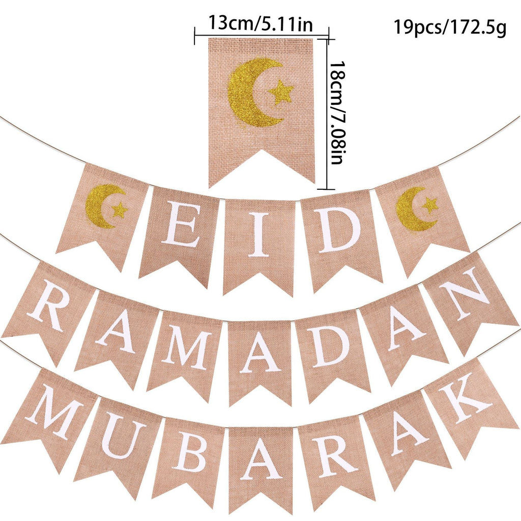 MR026 EID MUBARAK Party Decorative Banner