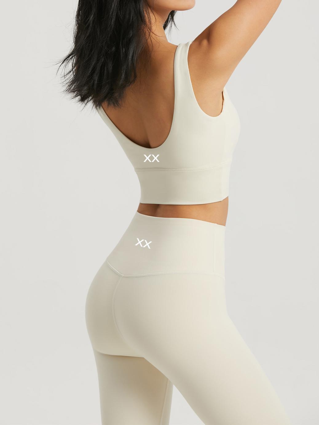 BLACKOUT BARBELL Omni Bra (Off White) — detail and construction