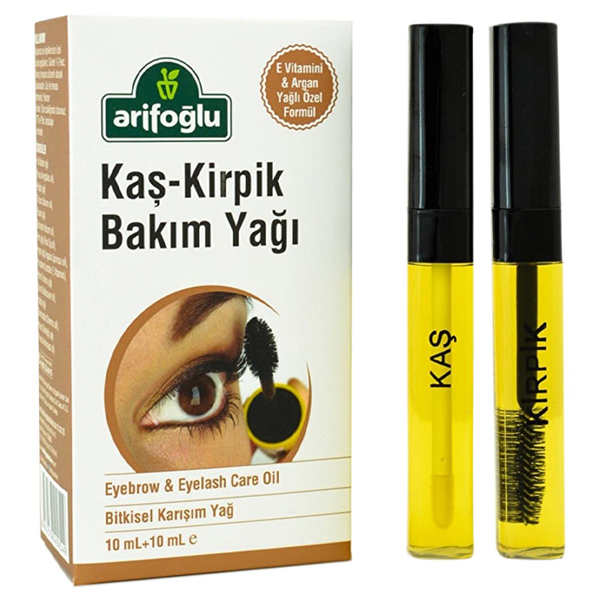 Arifoğlu Eyebrow and Eyelash Care Oil - Natural Vitamin E, Organic Argan Oil for Nourishment and Strengthening