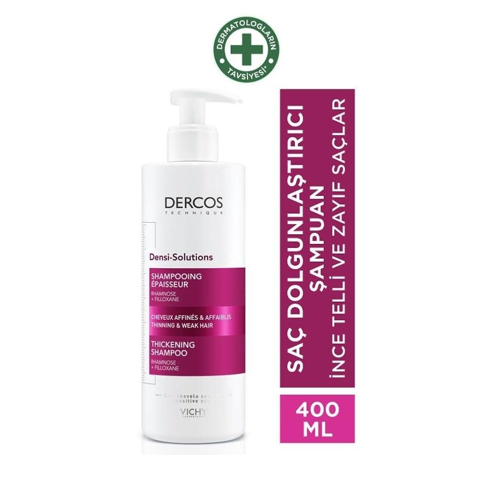 Vichy Densi Solutions Thickening Shampoo 400Ml - Hair Thickening & Volumizing for Fine or Limp Hair