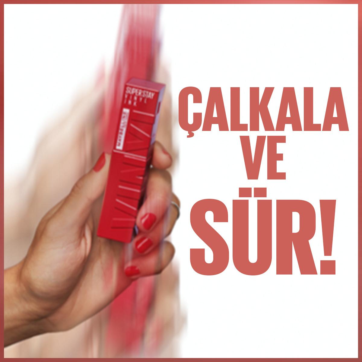 Maybelline New York Super Stay Vinyl Ink Liquid Lipstick - Long-Lasting Glossy Lip Color, Smudge-Proof & Non-Sticky Formula