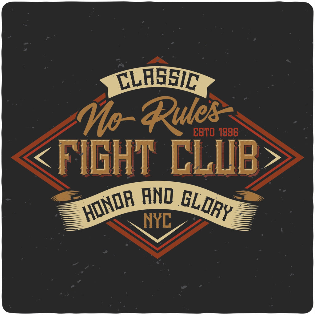 Spun Bamboo Fight Club Men's Bamboo Viscose/Organic Cotton Short Sleeve Graphic T-Shirt — detail close-up