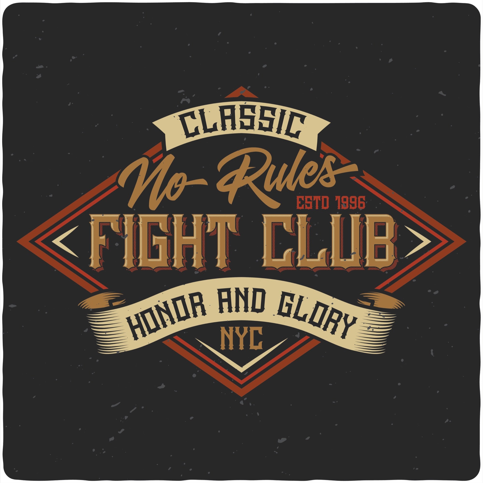 Spun Bamboo Fight Club Men's Bamboo Viscose/Organic Cotton Short Sleeve Graphic T-Shirt — detail close-up