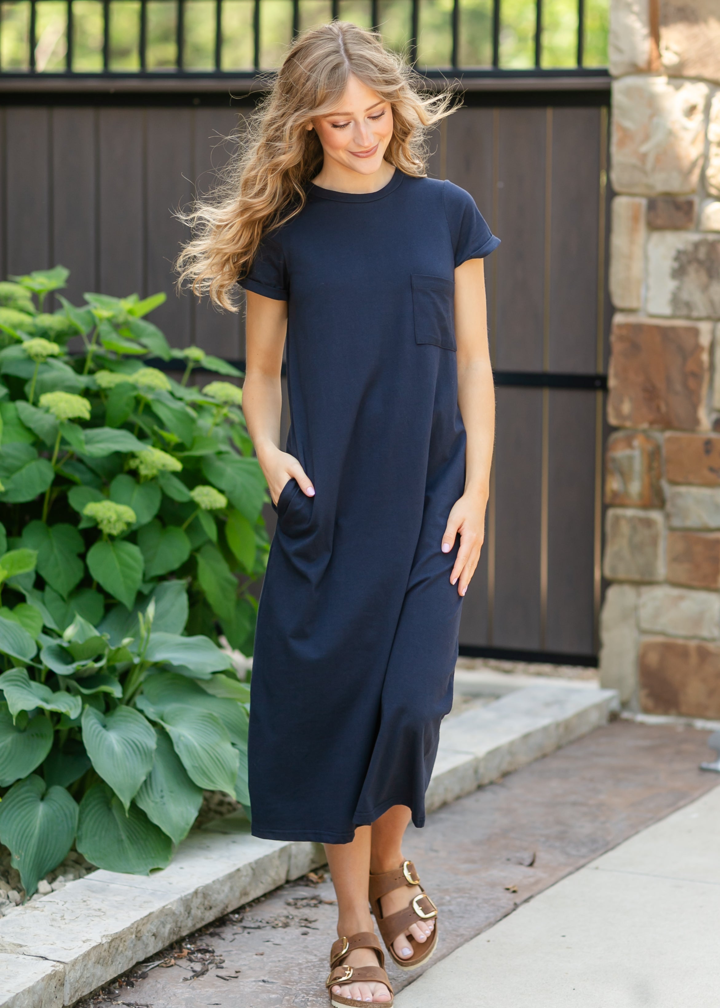 Inherit Co. Finley T-shirt Midi Dress — back view