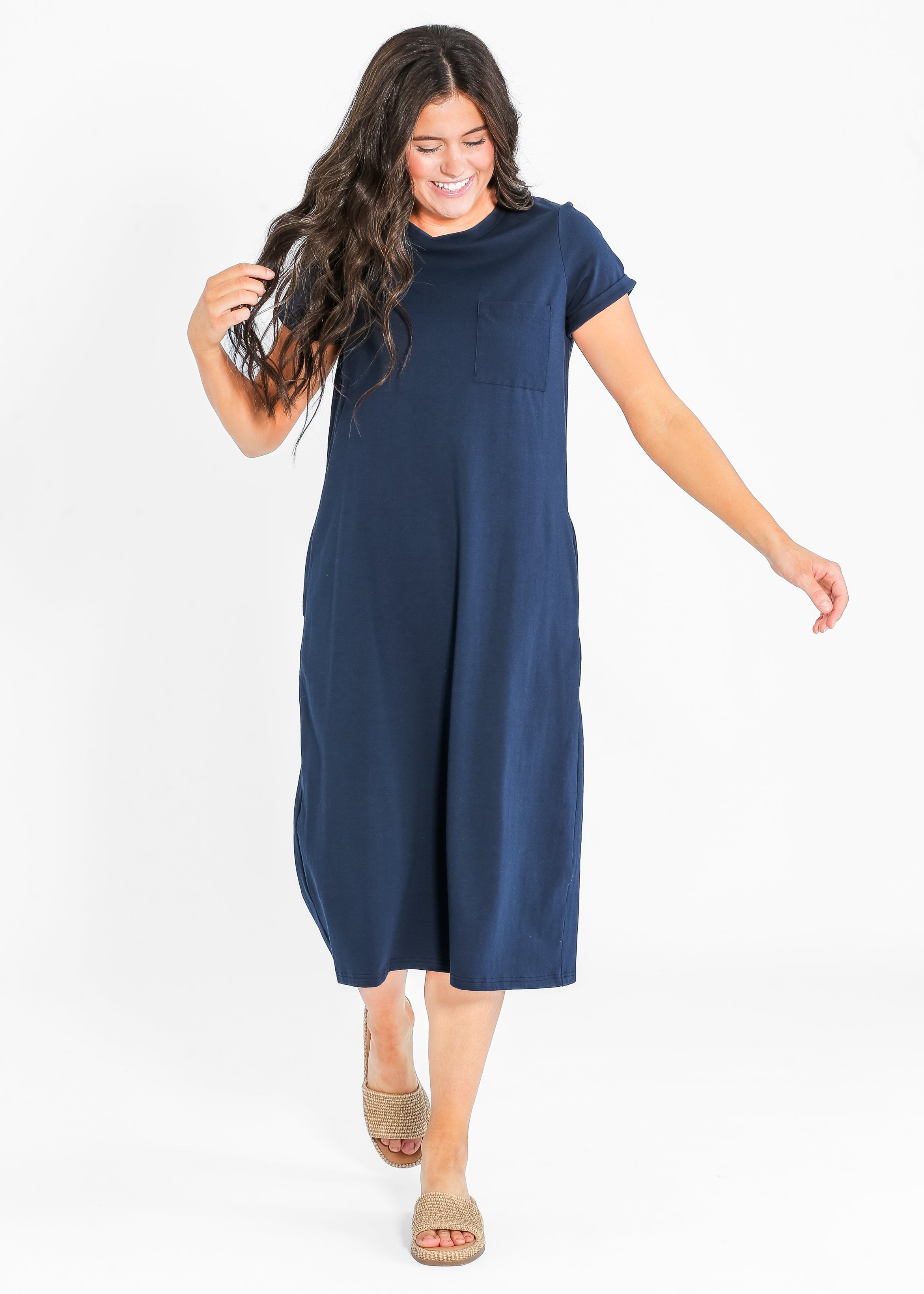 Inherit Co. Finley T-shirt Midi Dress — comparison shot
