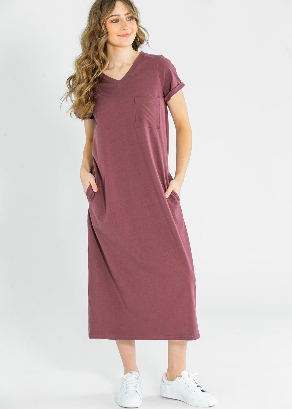 Inherit Co. Finley V-neck T-shirt Dress — packaging