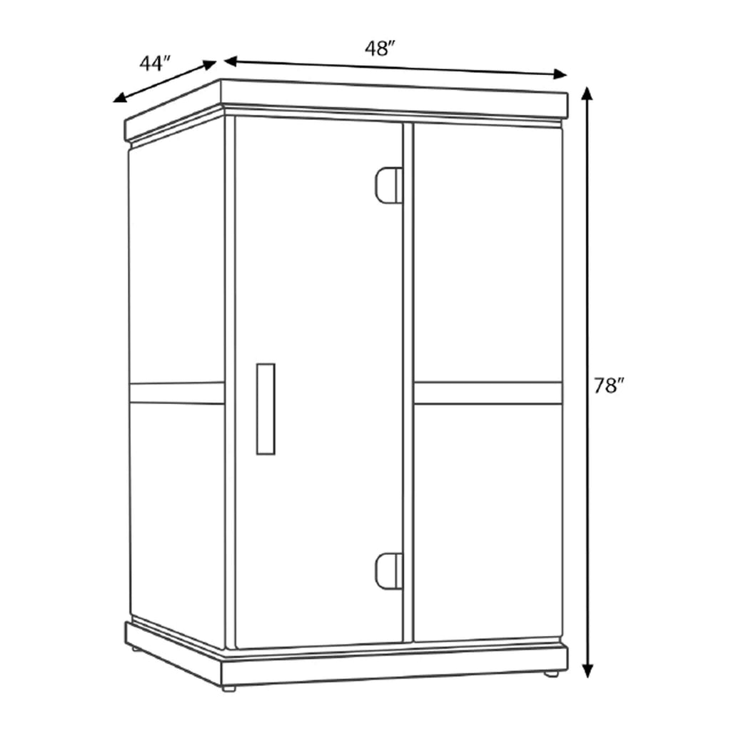 Finnmark FD-2 Full-Spectrum 2-Person Home Infrared Sauna With Built-In LCD Touchscreen Controller [FD-KN002] (SAK94731) – SAK