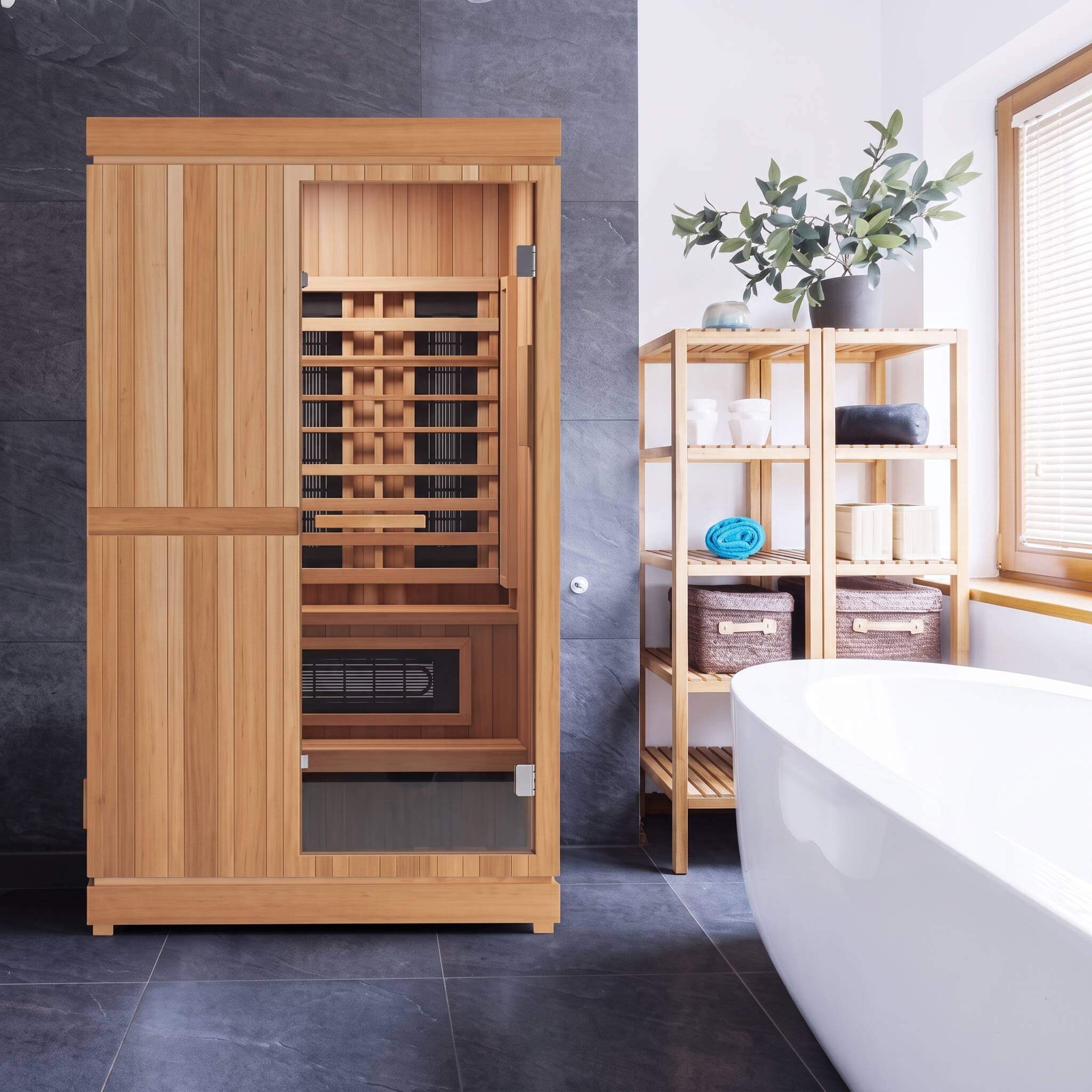 Finnmark FD-4 Trinity 2-Person Home Infrared & Steam Sauna Combo [FD-KN004] (SAK41865) – SAKSBY WHOLESALE, view 3