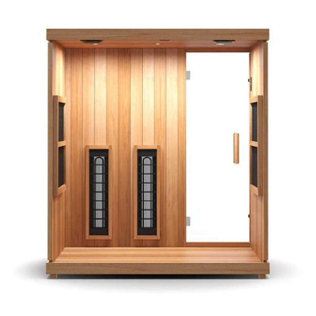 Finnmark FD-3 Full Spectrum 4-Person Capacity Home Infrared Sauna With Adjustable Sauna Feet [FD-KN003] (SAK52689) – SAKSBY W