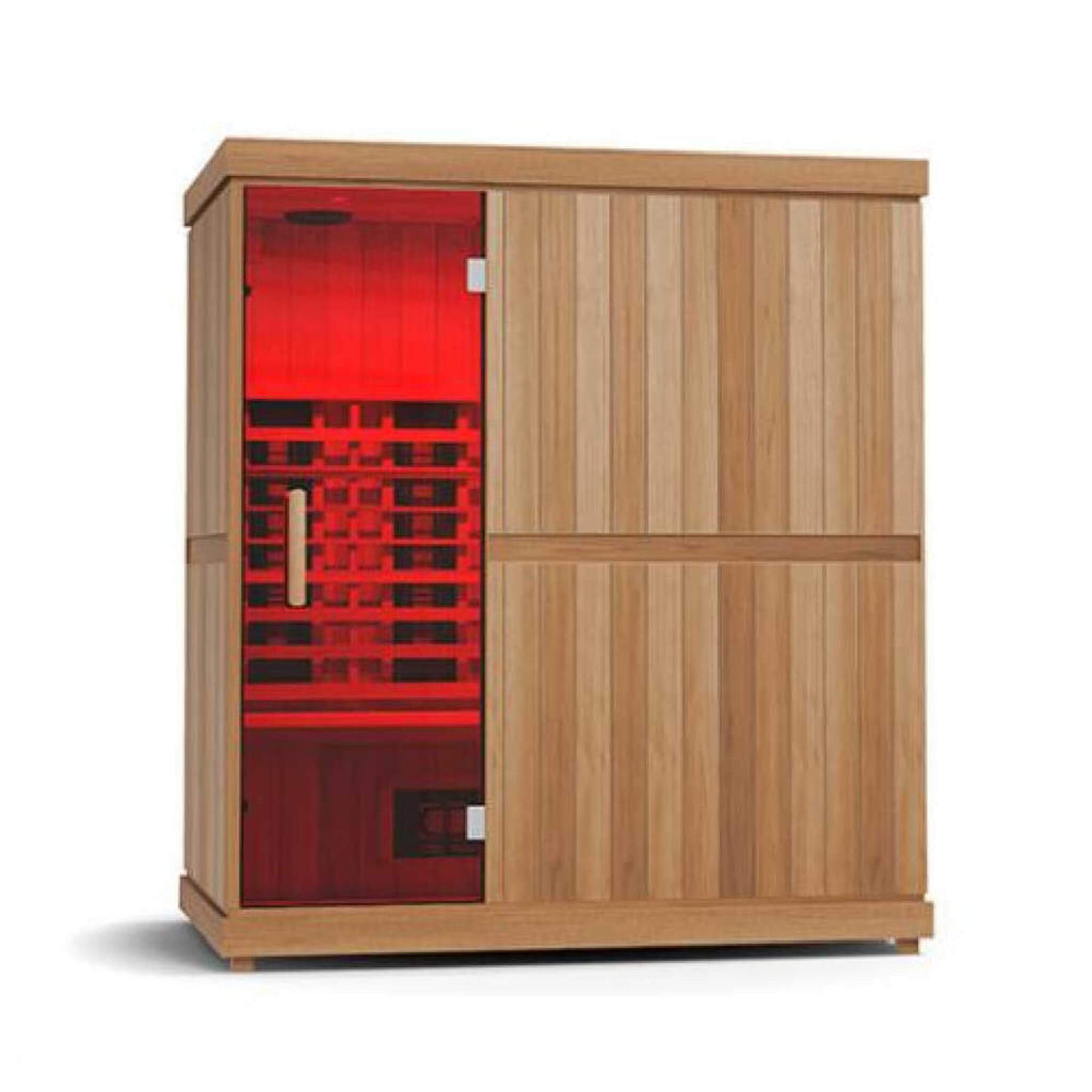 Finnmark FD-3 Full Spectrum 4-Person Capacity Home Infrared Sauna With Adjustable Sauna Feet [FD-KN003] (SAK52689) – SAKSBY W