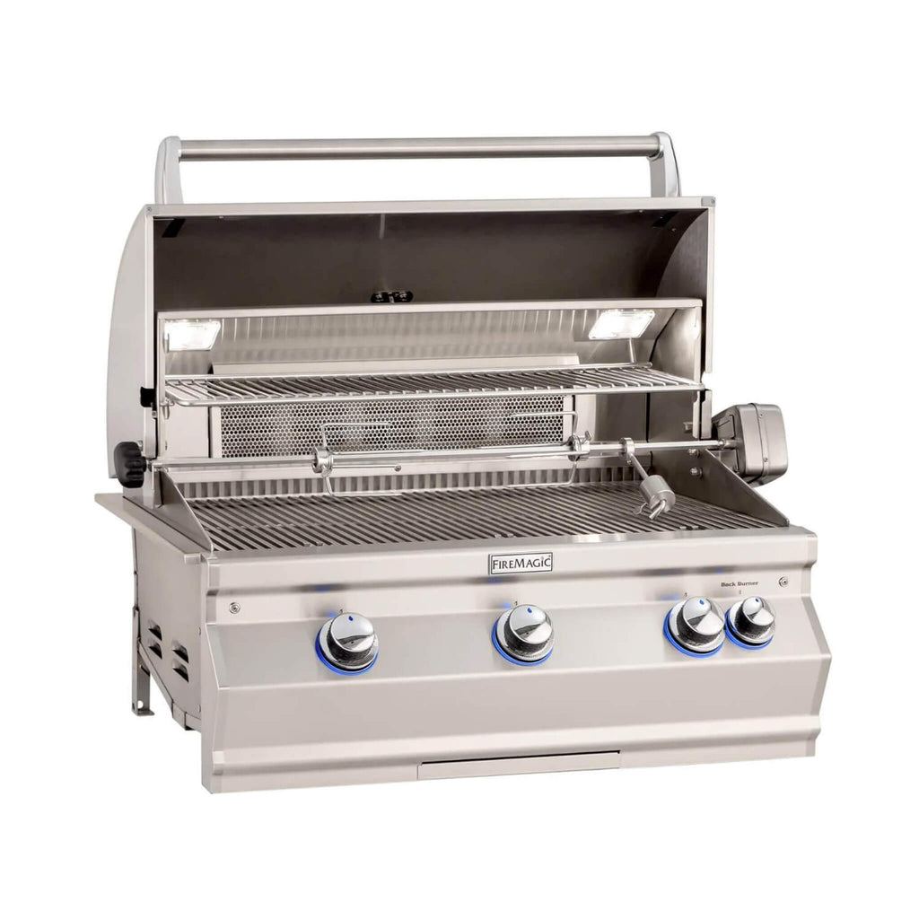 Fire Magic Aurora 30-Inch Multi-User Built-In Grill With Analog Thermometer & Rotisserie Kit [A540I-8EAN/P] (SAK14578) – SAKS