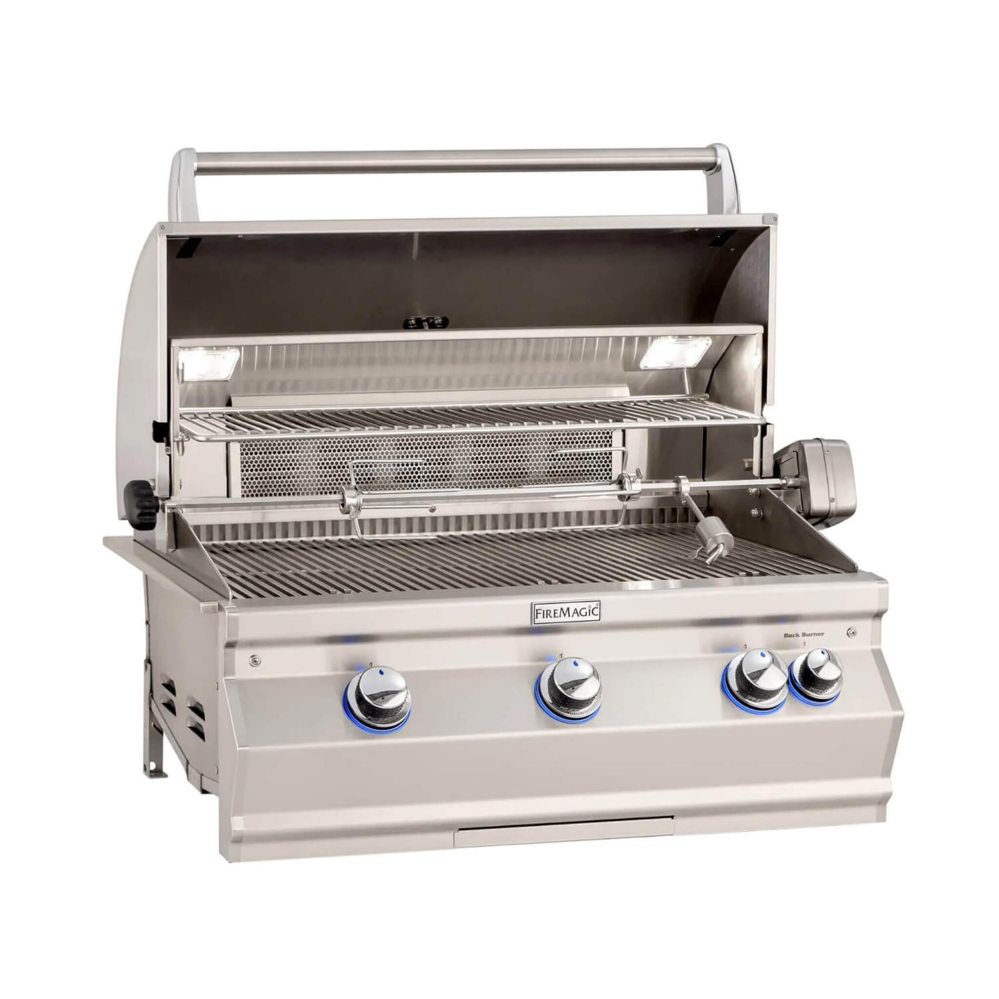 Fire Magic Aurora 36-Inch Multi-User Built-In Grill With Analog Thermometer & Rotisserie Kit [A790I-8EAN/P] (SAK42701) – SAKS