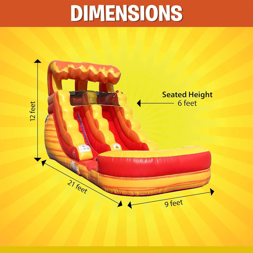 Large Fire Marble Inflatable Water Slide With Pool And Blower (SAK34567) – SAKSBY WHOLESALE, view 12
