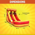 Large Fire Marble Inflatable Water Slide With Pool And Blower (SAK34567) – SAKSBY WHOLESALE, view 12
