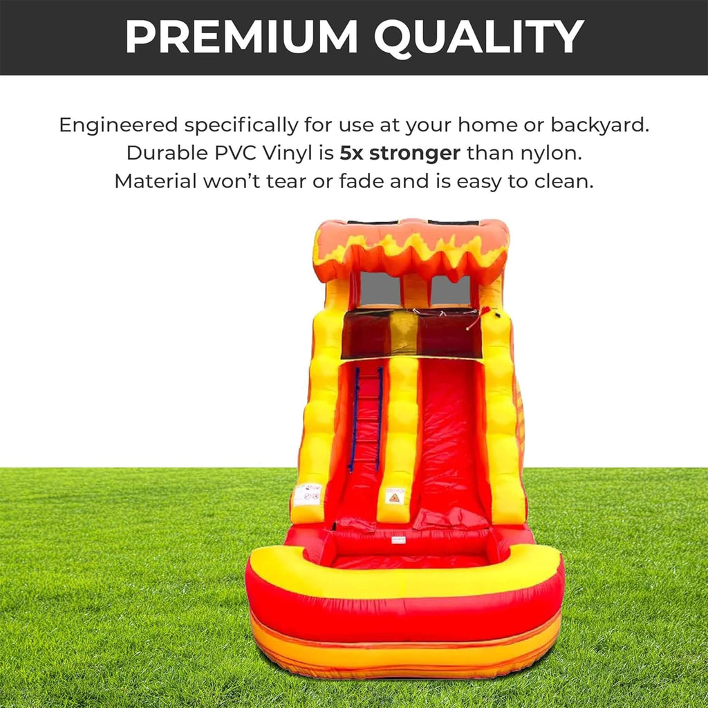 Large Fire Marble Inflatable Water Slide With Pool And Blower (SAK34567) – SAKSBY WHOLESALE, view 6