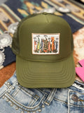 Wild Junkie Fishing Lures Embroidered Patch Trucker Hat — main product shot