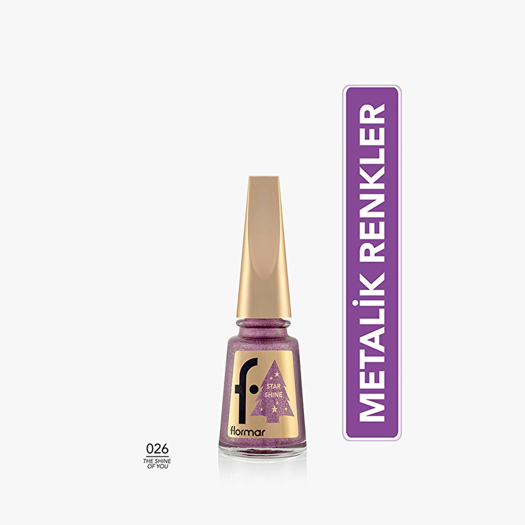 Flormar Star Shine: Intense Metallic Nail Polish - Long Lasting, Chip Resistant Formula - Vibrant Color & Shine