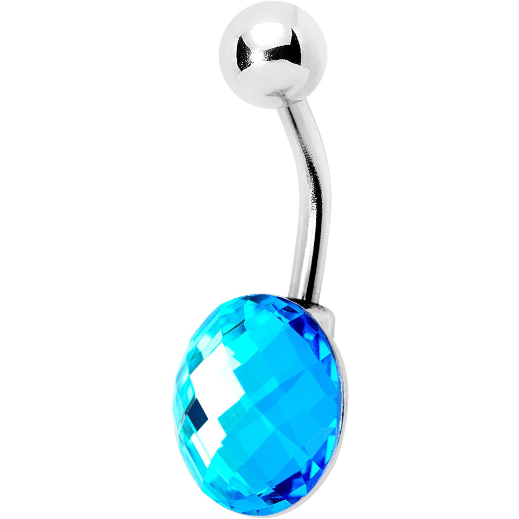 BodyCandy Blue Gem Big Bubble Belly Ring — detail and construction