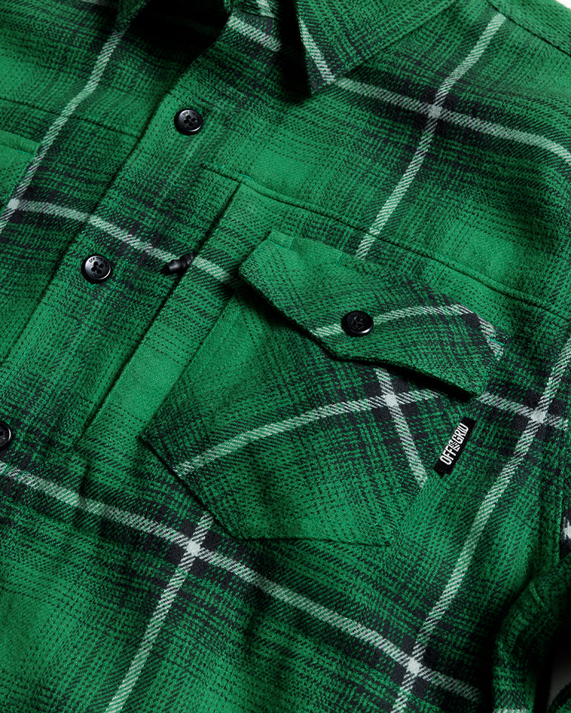 Off The Grid Surplus Destroyer Flannel - Fairway — size reference
