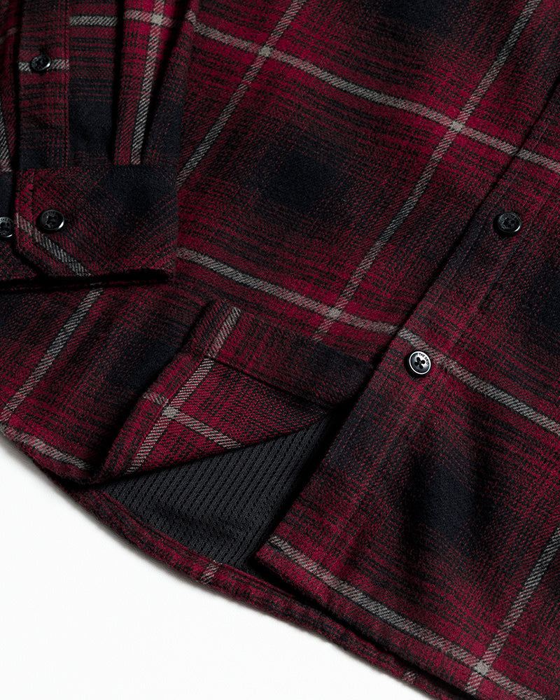 Off The Grid Surplus Destroyer Flannel - Black — color detail