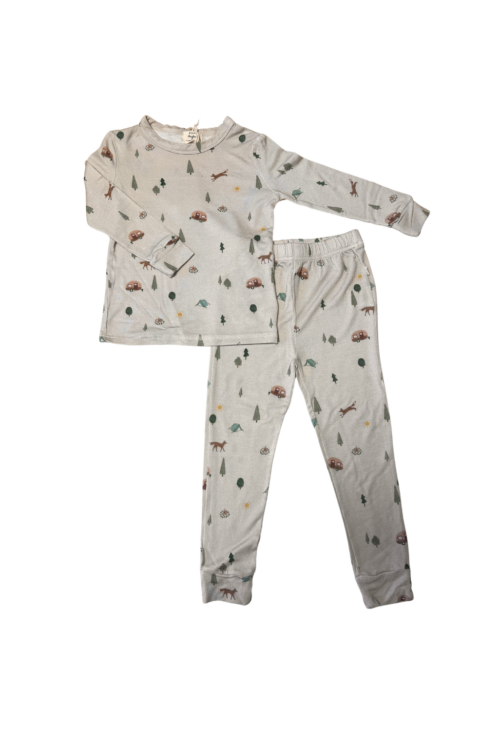 Dear Hayden Toddler Modal Pajama Set in Camping