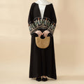 Mariam's Collection Mariam's Collection Floral Embroidered Crepe Open Abaya (MOA128) — product category context
