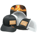 The Heartbeat Brand Florida Hat - Baseball Hat Fit - Black / Gray - Trucker Mesh — main product shot